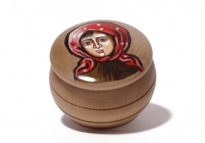 Casetă rotundă pictată 1 Casetă rotundă pictată 1